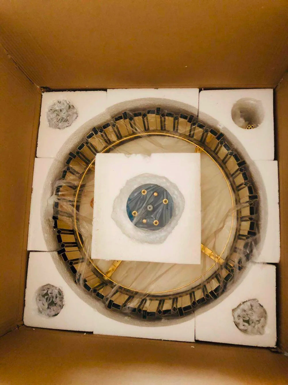 Crystaluxe™ Modern Round Crystal Ceiling Light