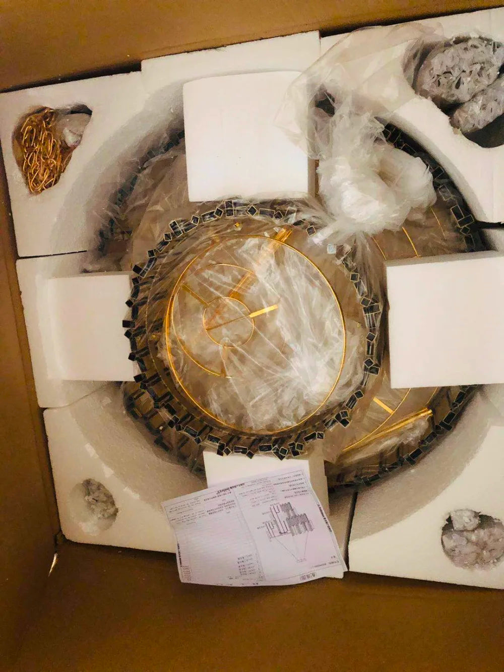 Crystaluxe™ Modern Round Crystal Ceiling Light