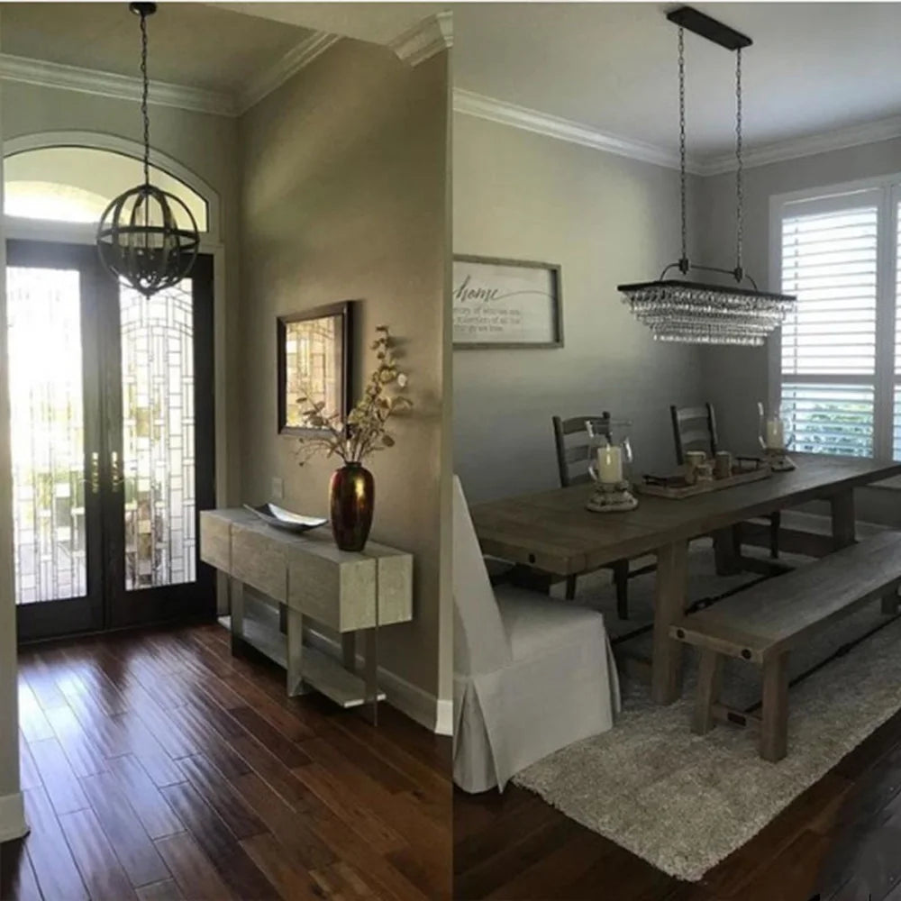 Retro Vintage Crystal Pendant Light.