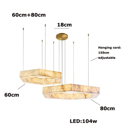 Marbelleza™ Hexagon Marble Chandelier