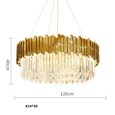 Crystaluxe™ Modern Round Crystal Ceiling Light