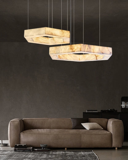 Marbelleza™ Hexagon Marble Chandelier