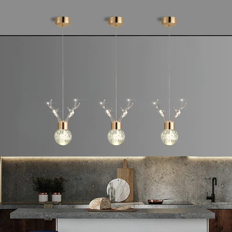 Luminora Bubble  Deer  Chandelier