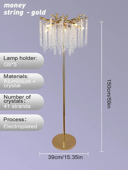 K9 Crystal LED Floor Lamp