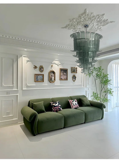 Murano Green Vintage French Chandelier