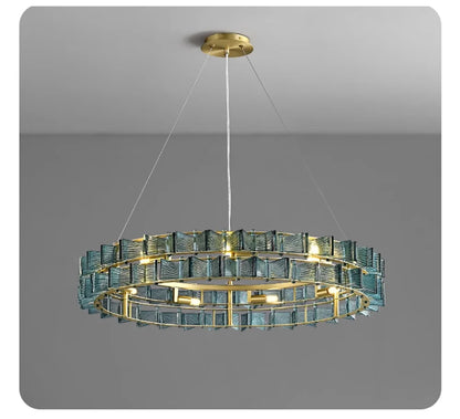 Marbella Blue Orbit Chandelier