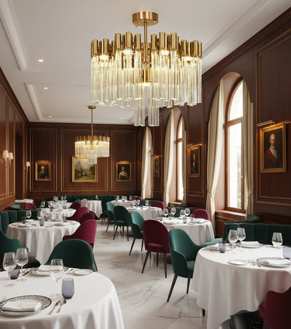 Aurora Blossom Glass Chandelier