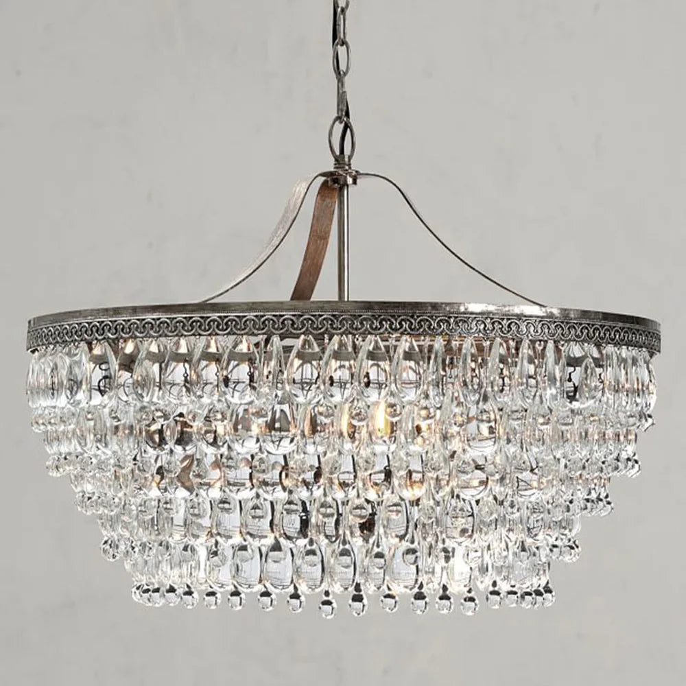 Retro Vintage Crystal Pendant Light.