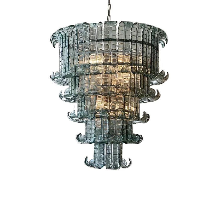 Murano Green Vintage French Chandelier