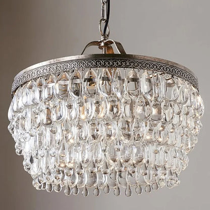 Retro Vintage Crystal Pendant Light.