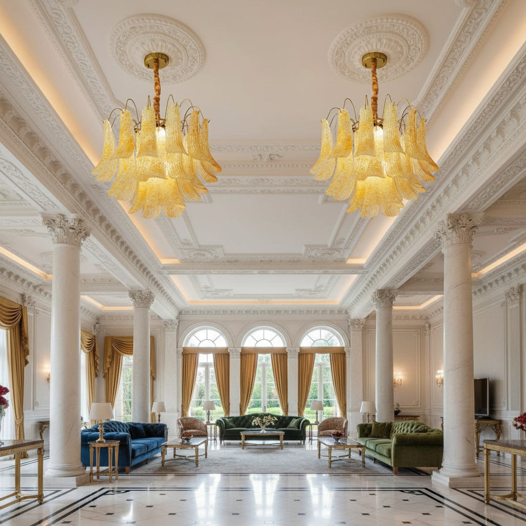 Venini Luxora Glass Chandeliers