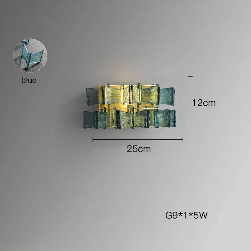 Marbella Blue Orbit Wall Lamp