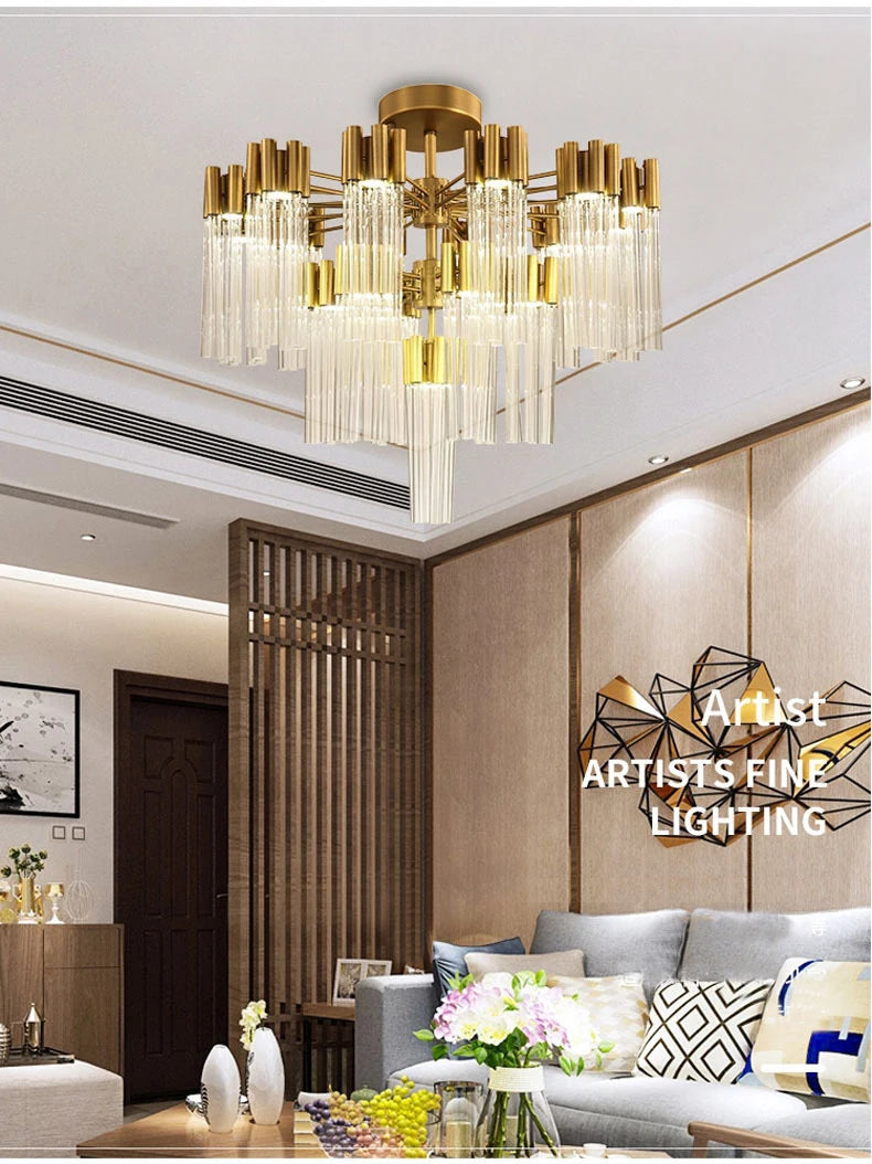 Aurora Blossom Glass Chandelier