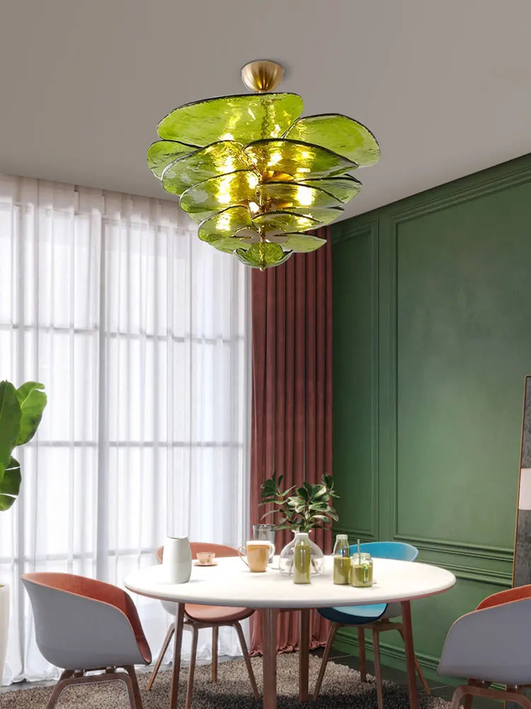 Aurora PetalWave Art Glass Chandelier