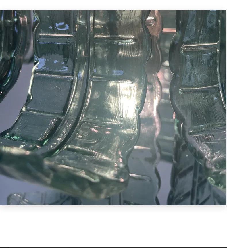 Murano Green Vintage French Chandelier