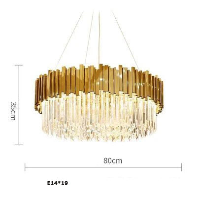 Crystaluxe™ Modern Round Crystal Ceiling Light