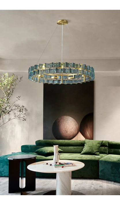 Marbella Blue Orbit Chandelier