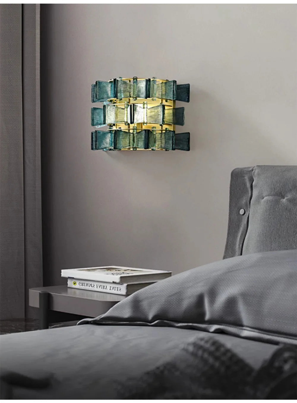 Marbella Blue Orbit Wall Lamp