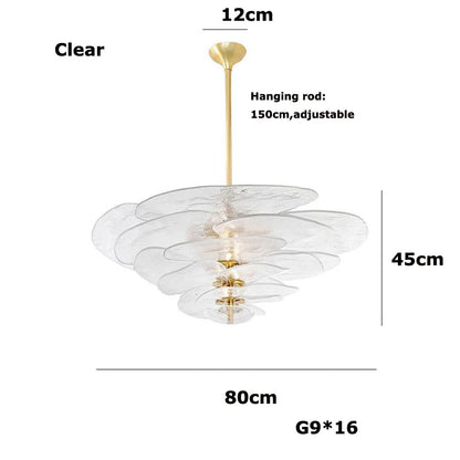 Aurora PetalWave Art Glass Chandelier