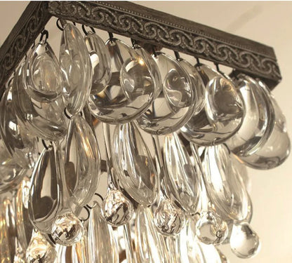 Retro Vintage Crystal Pendant Light.