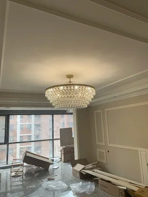 Retro Vintage Crystal Pendant Light.