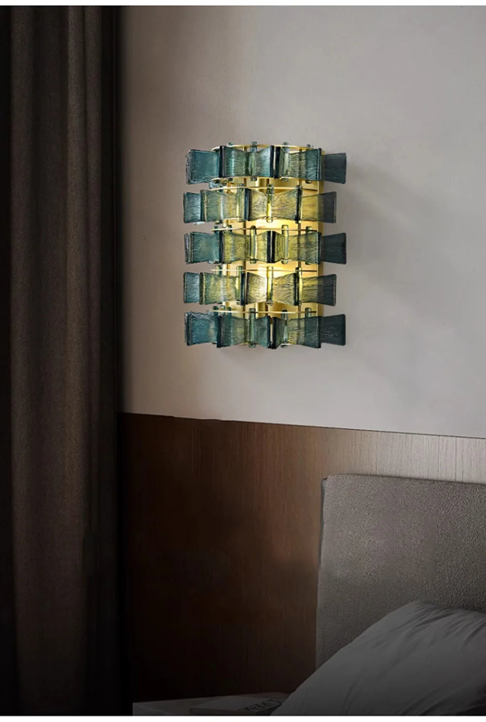 Marbella Blue Orbit Wall Lamp