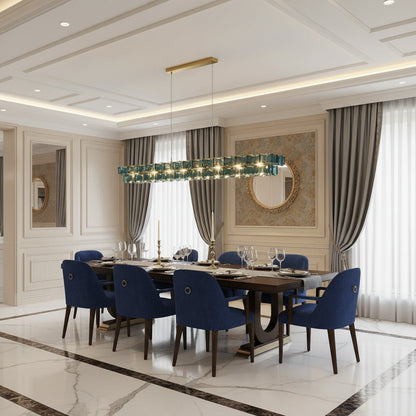 Marbella Blue Orbit Chandelier