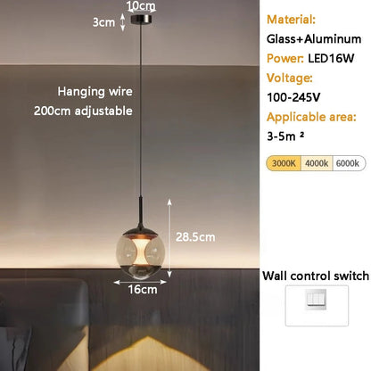 Italian Glass Pendant Light