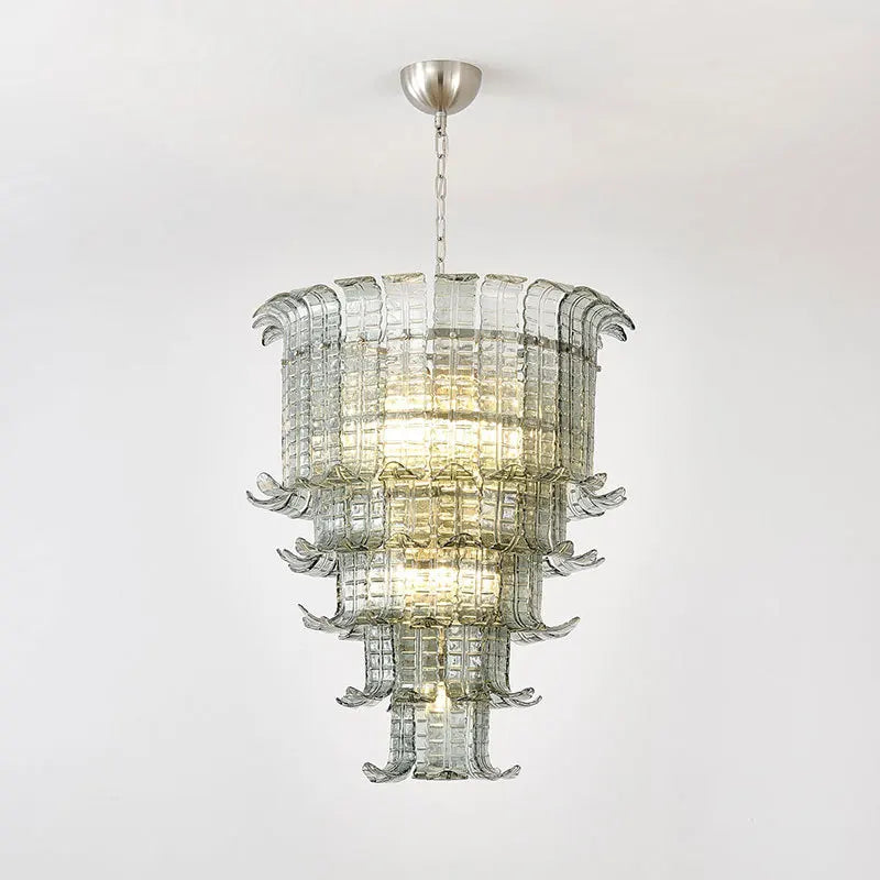 Murano Green Vintage French Chandelier