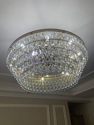 Retro Vintage Crystal Pendant Light.