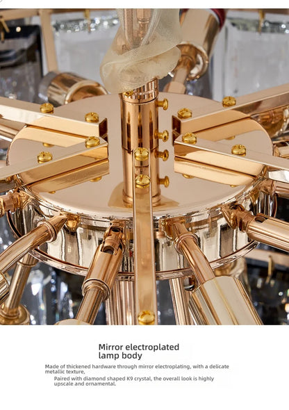 Lustra Nova Crystal Cascade Chandelier