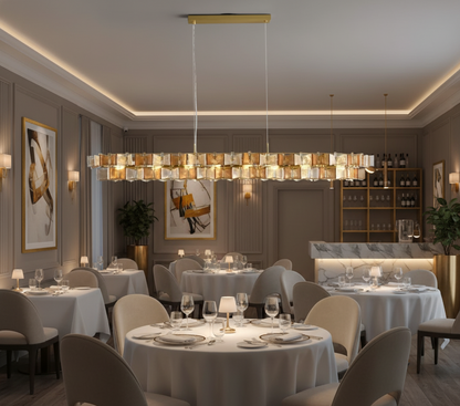 Marbella Blue Orbit Chandelier