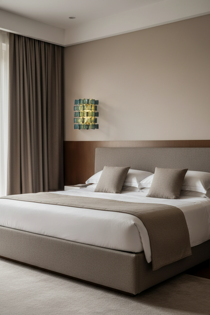 Marbella Blue Orbit Wall Lamp