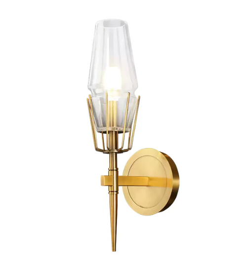 Regalia Prism Brass Wall Sconce