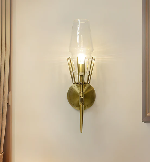 Regalia Prism Brass Wall Sconce