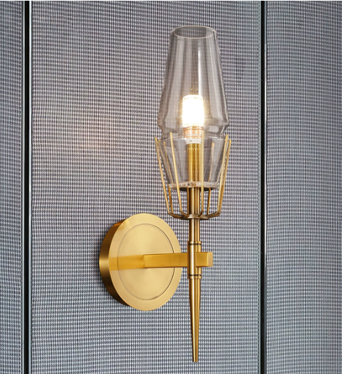 Regalia Prism Brass Wall Sconce