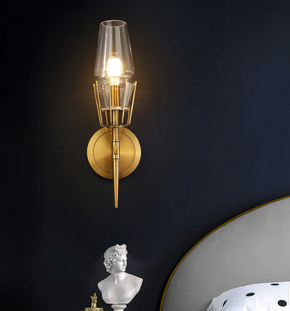 Regalia Prism Brass Wall Sconce