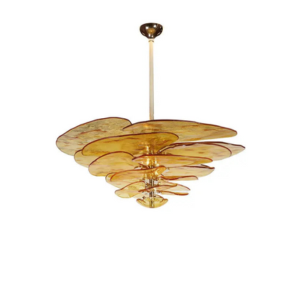 Aurora PetalWave Art Glass Chandelier
