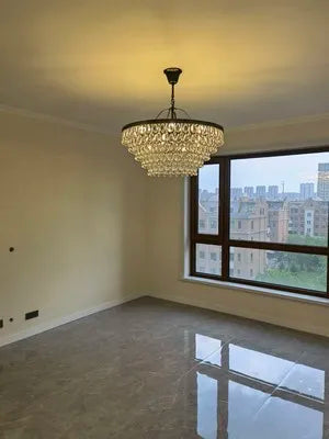 Retro Vintage Crystal Pendant Light.