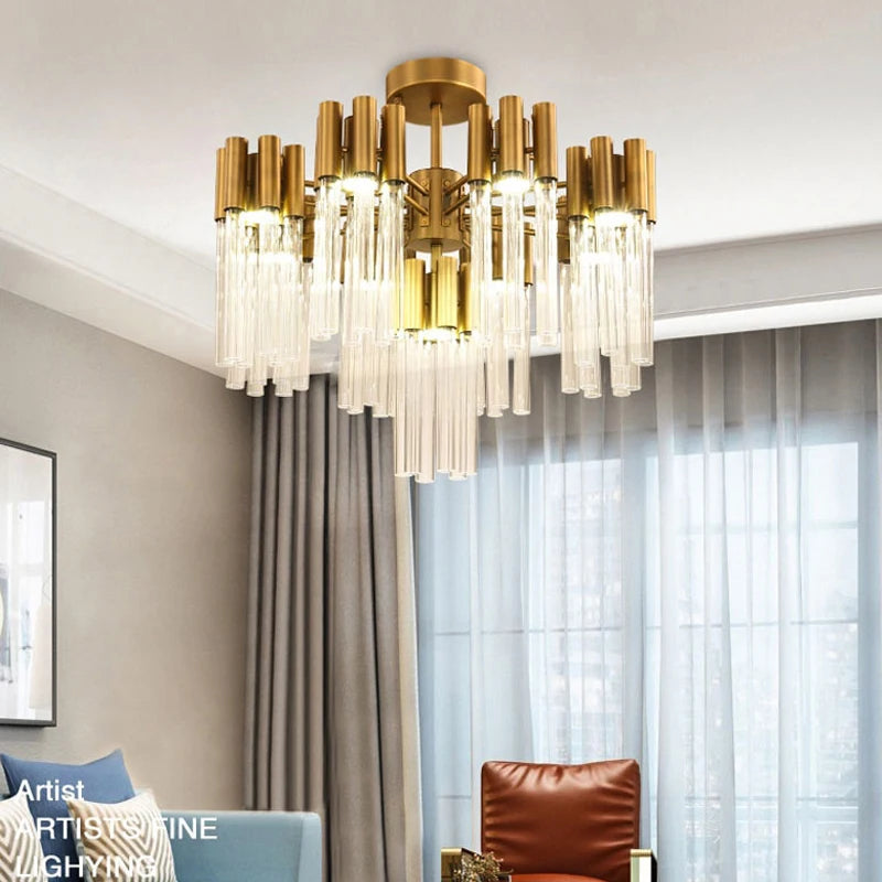 Aurora Blossom Glass Chandelier