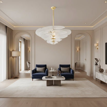 Aurora PetalWave Art Glass Chandelier