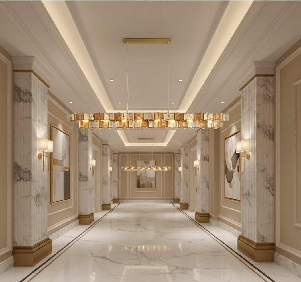 Marbella Blue Orbit Chandelier